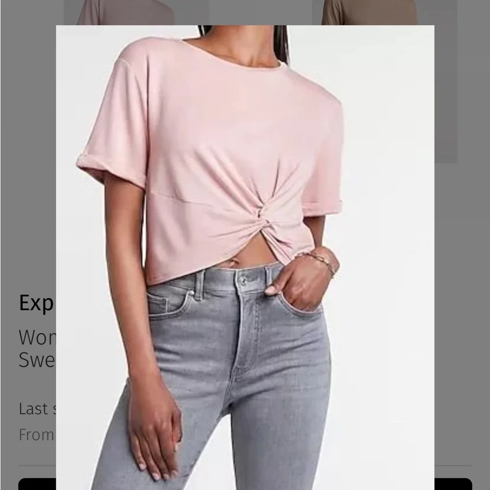 Express soft twist front tshirt - size M - Picture 2 of 3